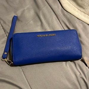 Large Michael Kors Dark Blue wallet